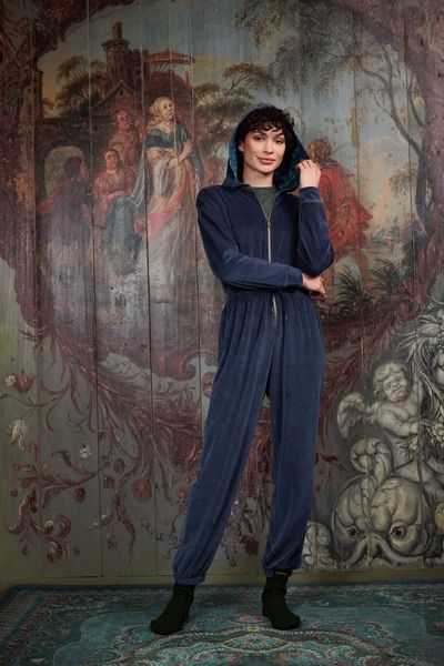 Jumpsuit Nicky Velvet Donkerblauw 