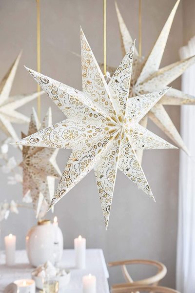Christmas Star Lampion White 60cm