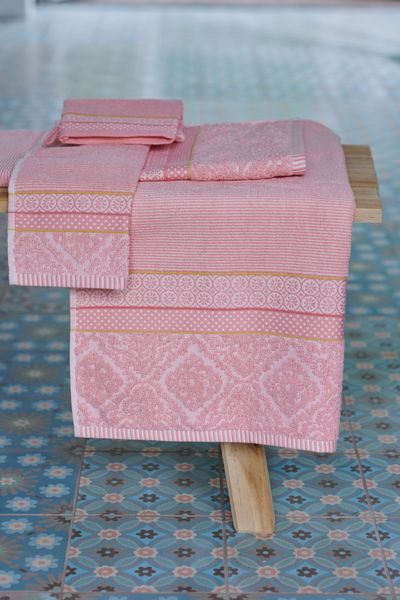 Bath Towel Set/3 Soft Zellige Pink 55x100 cm