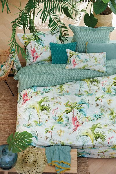 Pillowcase Palm Scenes White