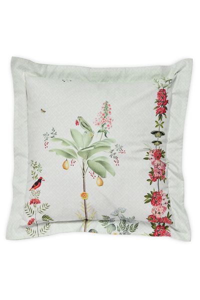 Cushion square Babylons garden White