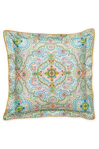 Quadratisches Zierkissen Moon Delight Weiss