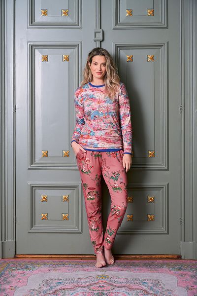 Top Lange Mouw Pip Garden Roze