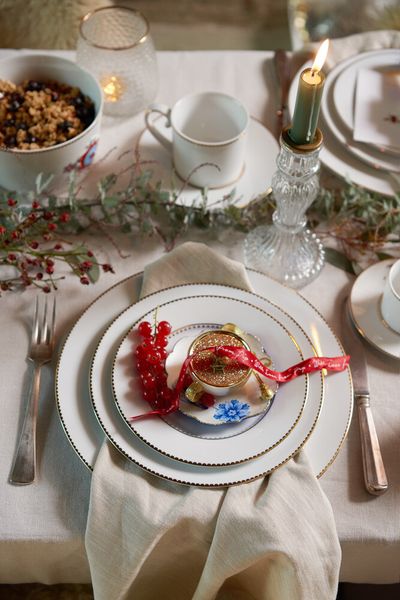 Weihnachtskugel Glas Tee Tasse 4 cm