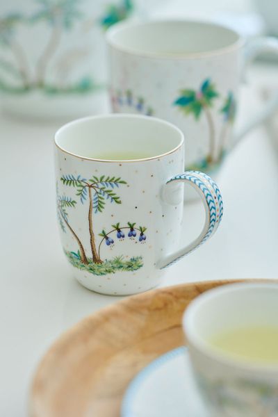Mug Small Jolie Dots Gold Blue