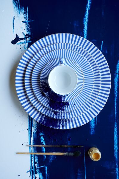 Royal Stripes Dinerbord Blauw 26.5 cm