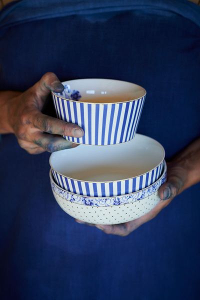 Royal Stripes Bowl Blue 12 cm 