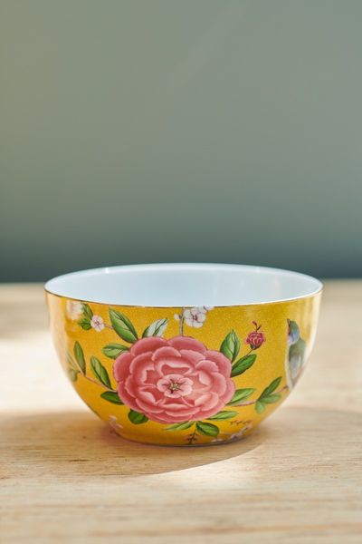 Blushing Birds Kom Geel 15 cm