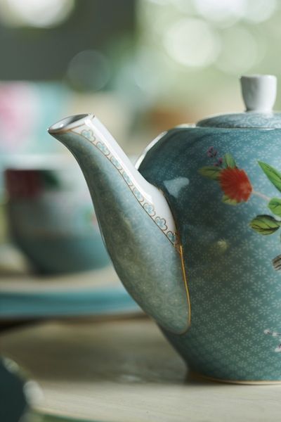 Blushing Birds Teekanne klein blau