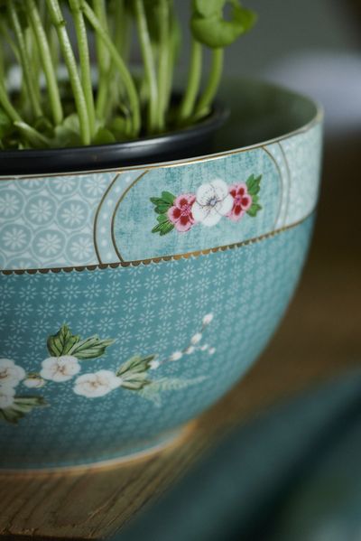 Bol Blushing Birds en Coloris Bleu 18 cm