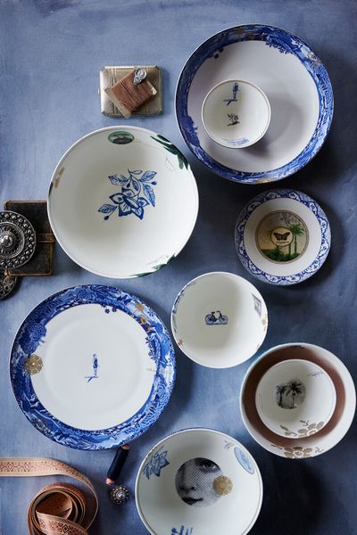 Heritage Essteller Grenze Blau 26.5 cm
