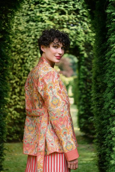 Vest Quilted Kyoto Festival Geel