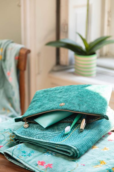 Flaches Necessaire Gross Quiltey Days Grün