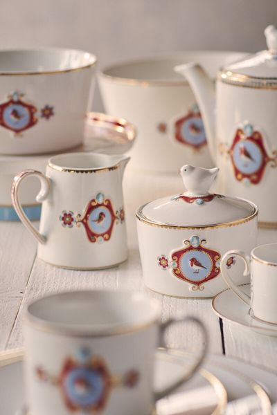 Love Birds Espresso Tasse & Untertasse Weiß