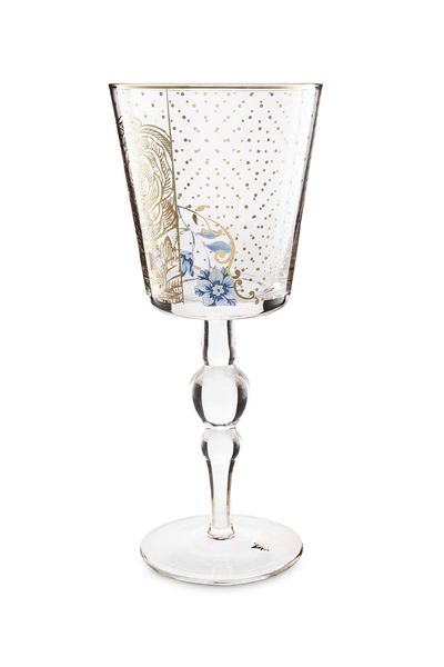 Royal Golden Flower wine glass high