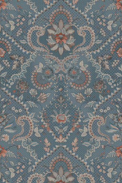 Pip Studio Saluti Vinyl Wallpaper Denim Blue