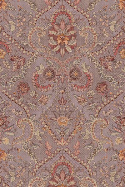 Pip Studio Saluti Vinyl Wallpaper Mauve