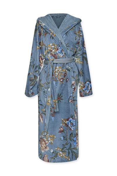 Peignoir Secret Garden Bleu M