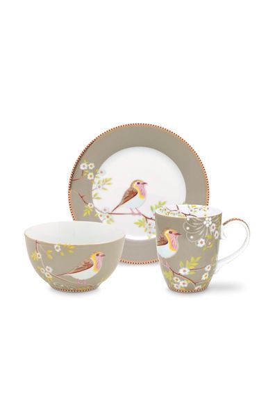 Early Bird Set of 3 Breakfast Set Khaki