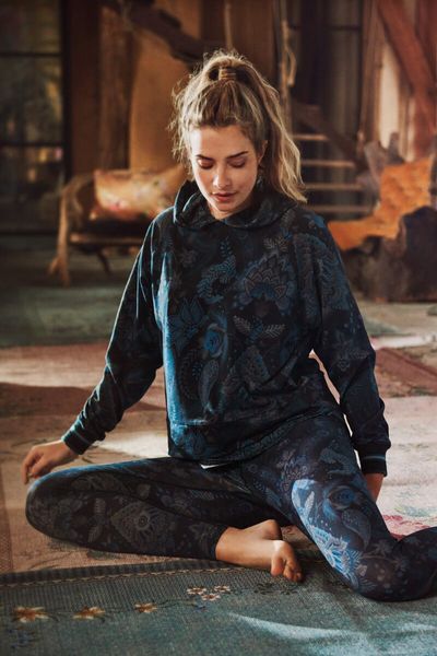 Lange Sportlegging Kyoto Festival Donkerblauw