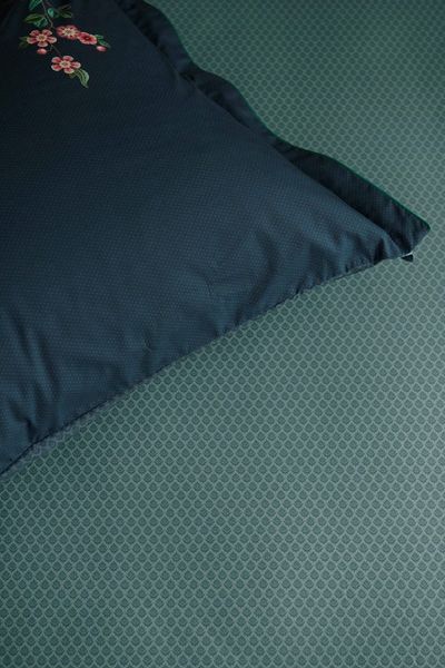 Drap-Housse Thousand Leaves Bleu Gris