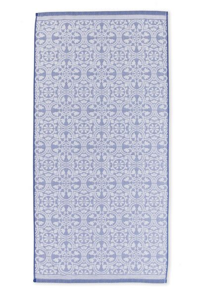 Grande Serviette de Bain Tile de Pip Bleu 70x140cm