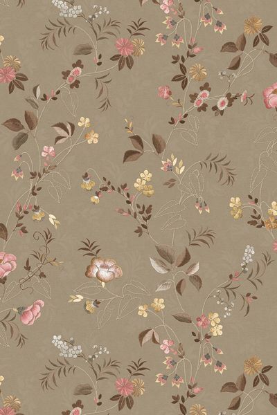 Pip Studio Tokyo Blossom Vliesbehang Khaki