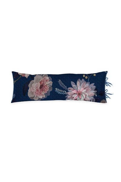 Cushion Rectangle Long Tokyo Bouquet Dark Blue