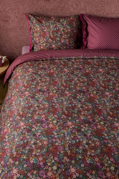 Pillowcase Tutti i Fiori Dark Red