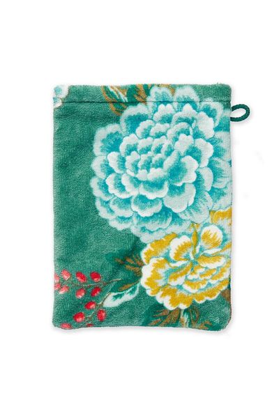 Washandje Good Evening Groen 16x22 cm
