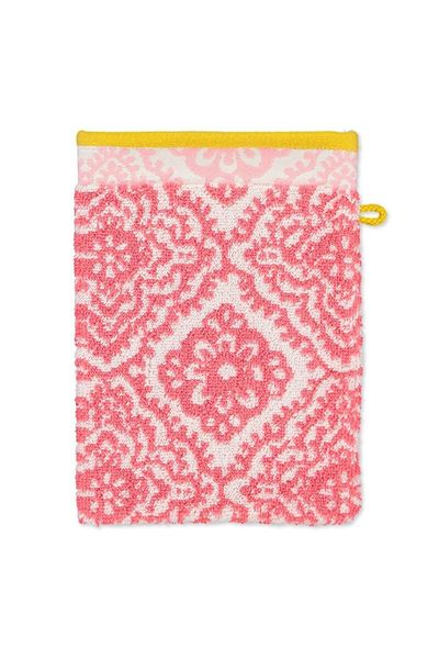 Wash cloth Jacquard Check Dark pink 16x22 cm