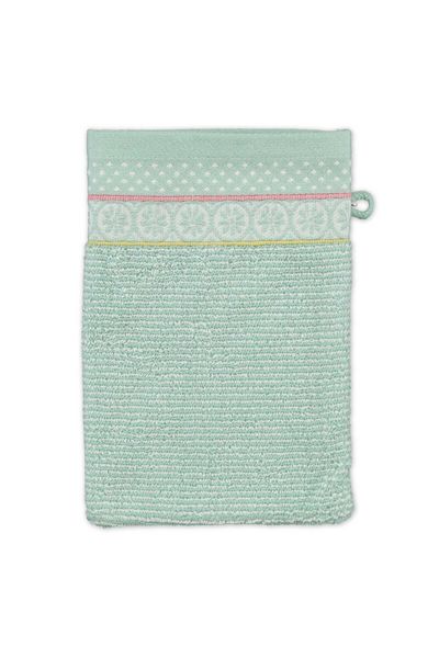 Washandje Soft Zellige Blauw 16x22 cm