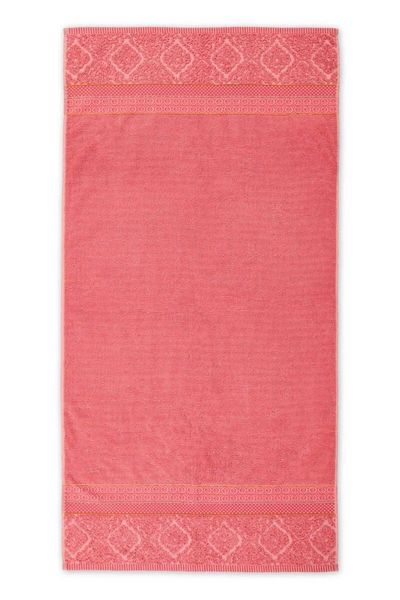 Grote handdoek Soft Zellige Koraal 70x140 cm