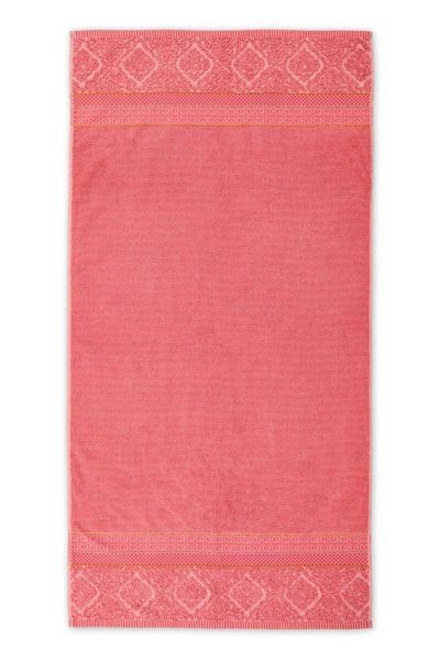 Large Bath towel Soft Zellige Coral 70x140 cm