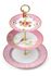 Floral Etagère 3 Laags Roze