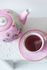 Floral cappuccino kop en schotel Early Bird Roze