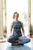Sports Leggings Long Cross Stitch Blue
