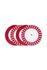 Love Birds Set/4 Breakfast Plates Red/Pink 21 cm