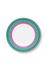 Pip Chique Stripes Deep Plate Pink/Green 23.5cm
