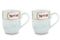 Blushing Birds Set of 2 Mugs small white