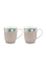 Blushing Birds Set of 2 Mugs Small Khaki