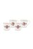 Love Birds Set/4 Mokken Klein Wit