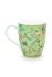 Jolie Tasse Gross Blumen Grün