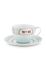 Blushing Birds Cappuccino Cup & Saucer white
