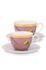 La Majorelle Set/2 Cappuccino Tassen & Untertassen Rosa