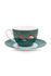 Winter Wonderland Cappuccino Cup & Saucer Green