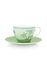Jolie Cappuccino Cup & Saucer Green