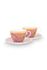 La Majorelle Set/2 Cappuccino Cups & Saucers Pink