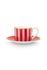 Love Birds Espresso Cup & Saucer Red/Pink