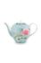 Blushing Birds Teapot large blue